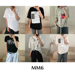 【SALE】CETTCE 现货 Maison Margiela MM6 马吉拉印花短袖T恤