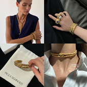 CETTCE 复古纹理缠绕链条手镯项链合集 Sighinolfi 现货 Paola