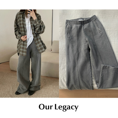 【SALE 5折】CETTCE 现货 Our Legacy 弹力宽松直筒阔腿卫裤长裤