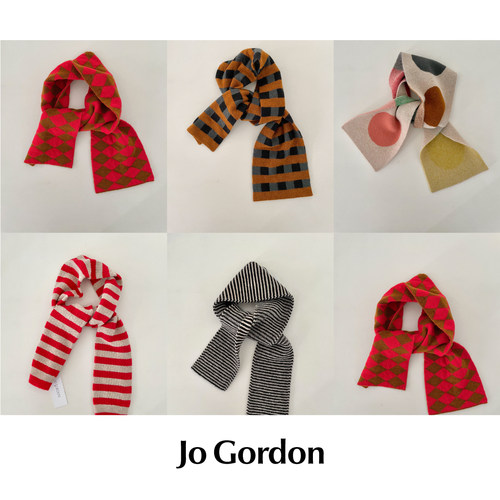 CETTCE 现货 Jo Gordon 棋盘格波点菱格条纹多色苏格兰羊毛围巾