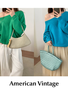 CETTCE 现货 American Vintage 棉质U领针休闲织上衣 Damsville