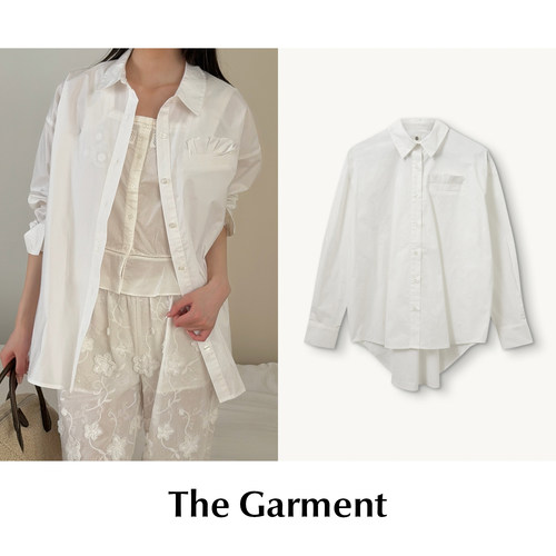 【SALE】CETTCE 现货 The Garment 白色翻领长袖衬衫上衣 Cyprus