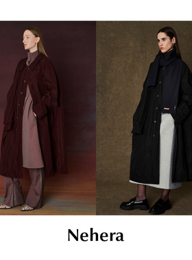 【SALE】CETTCE 现货 Nehera 解构四袖防水面料长款风衣夹克外套