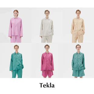 【SALE】CETTCE 现货 Tekla联名Birkenstock丹麦条纹衬衫睡衣睡裤