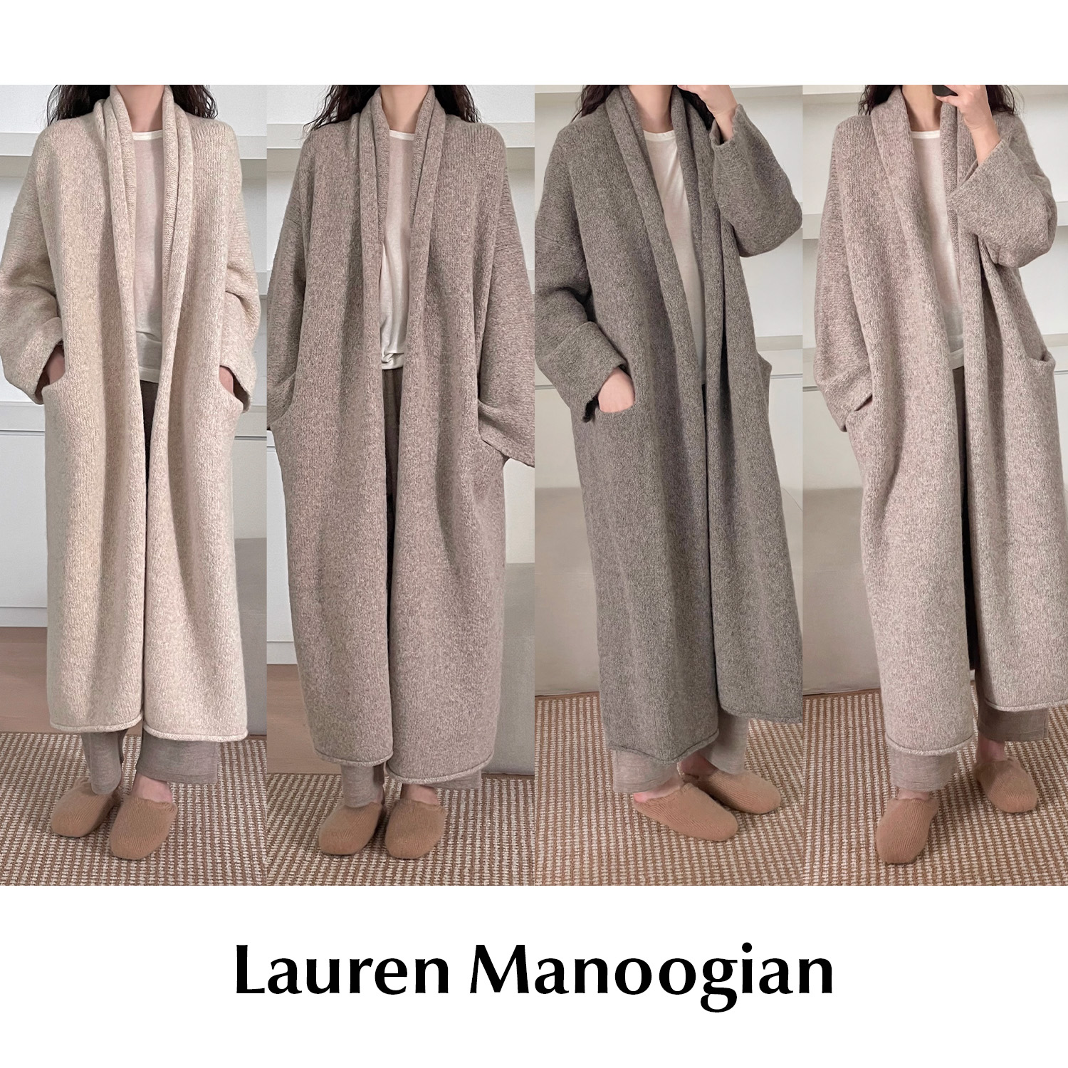 CETTCE 现货 Lauren Manoogian 羊驼毛开衫外套long shawl/Capote
