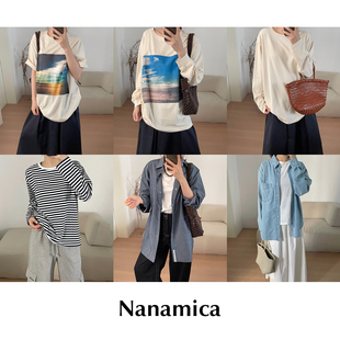 【SALE】CETTCE 现货 Nanamica 棉质条纹衬衫牛仔半裙印花T恤合集