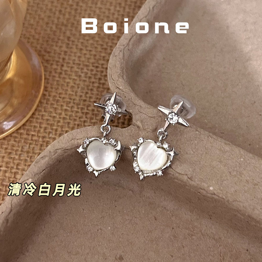 【实拍】清冷复古通勤爱心耳夹