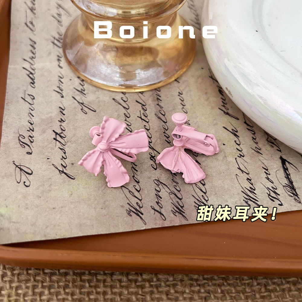 【实拍】甜美氛围感蝴蝶结耳夹
