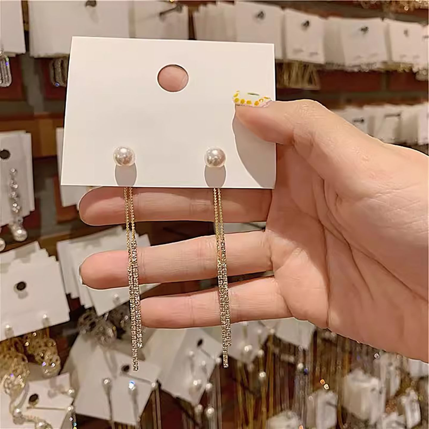 法式轻奢高级感气质流苏耳环