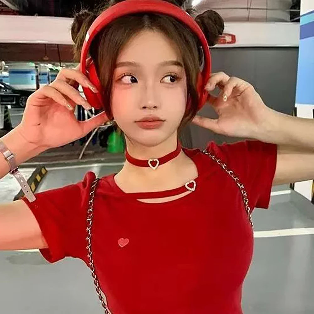 早春辣妹性感出游choker颈链