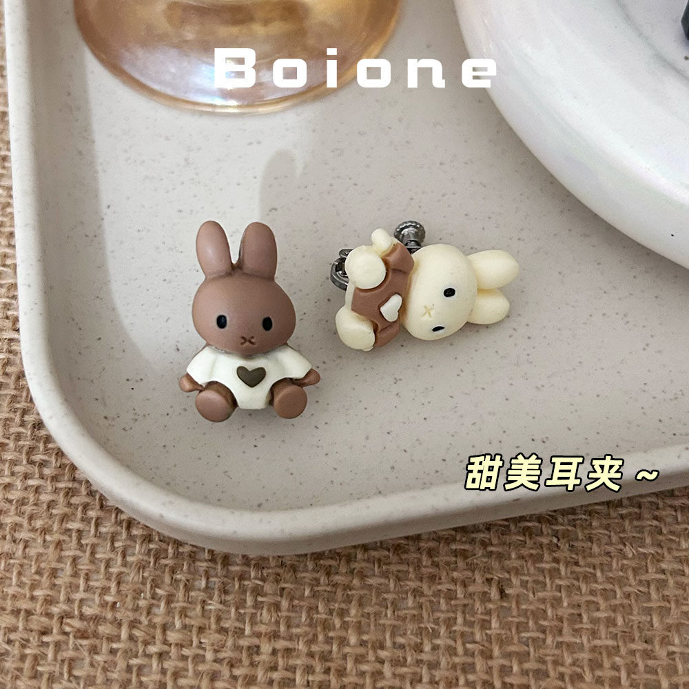 【实拍】复古甜妹软萌兔子耳夹
