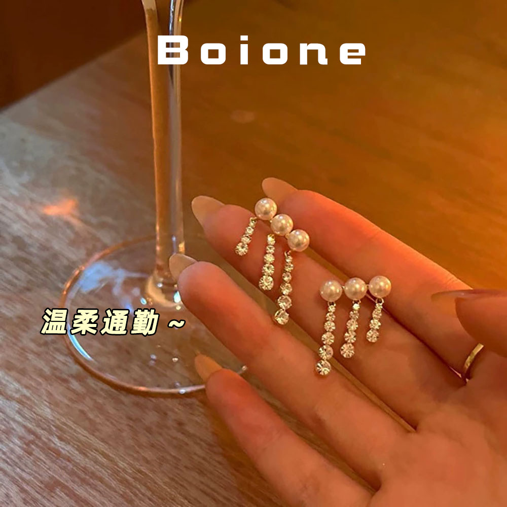 富家千金感珍珠耳坠日常显气质