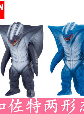正版万代高斯奥特曼日蚀形态超决战变形怪兽加佐特软胶人偶玩具