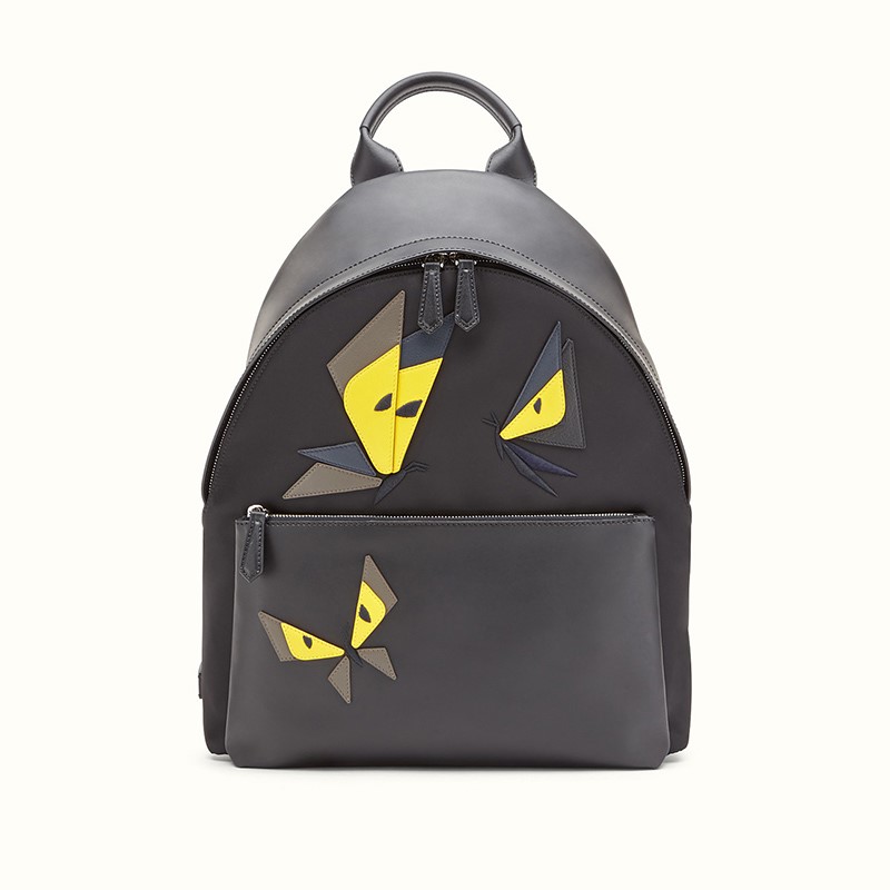 17пîFendi/·ÒµÏÄаü ºÚÉ«ÄáÁúÆ´½ÓţƤÄÐʿ˫¼ç°ü