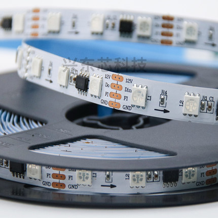 led灯带12V 60珠幻彩跑马灯带断点续传高亮网红跑马灯流水KTV亮化