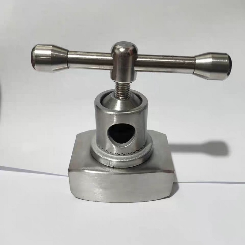 手术床配件托腿架夹持器304不锈钢脚架卡扣加大固定器滑块腿托锁