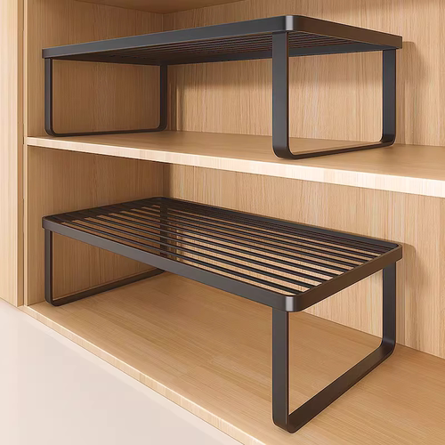 厨房橱柜内置分层锅具收纳架