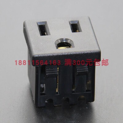 荣丰交流ac电源插座美标方形三孔