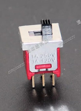 TS-5S双路六脚两档小型红色拨动滑动开关5F台湾德利威Q25