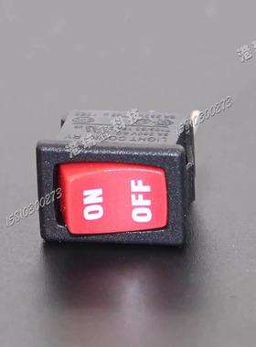 RA12直插针脚单路两脚两档小船型开关R19焊板红色ON-OFF台湾亮群