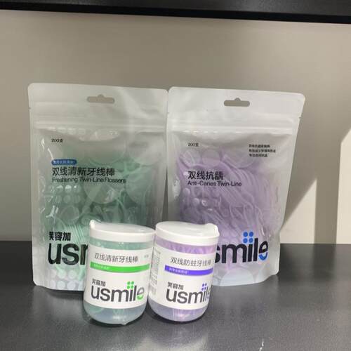 Usmile笑容加双线清新牙线棒
