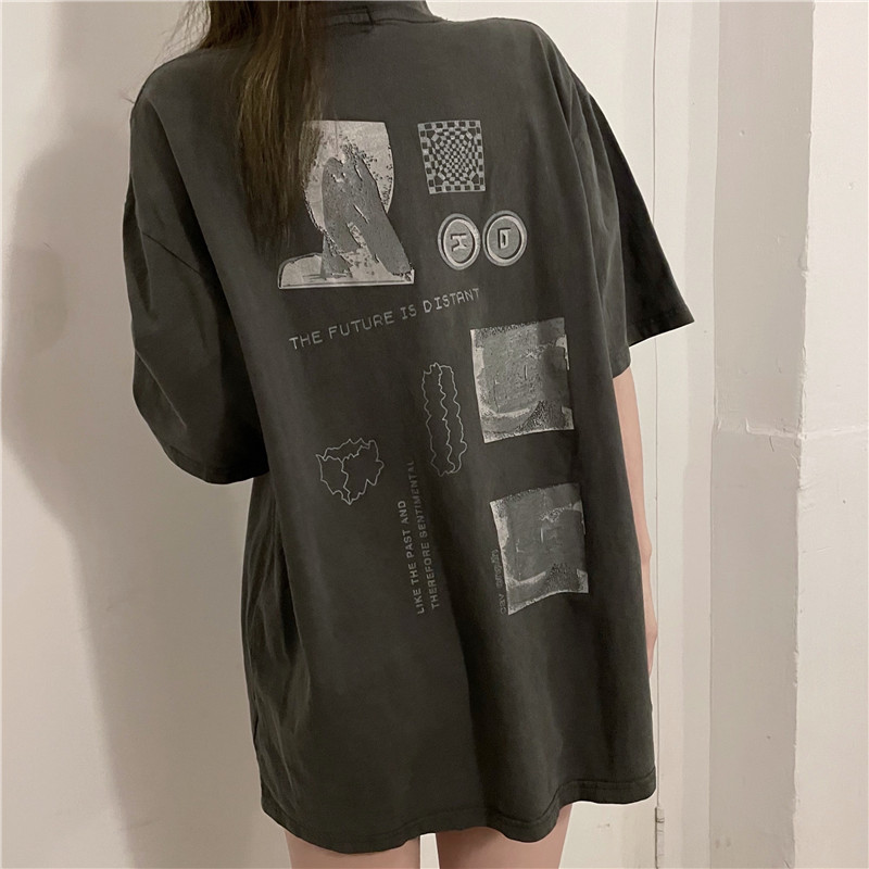 實拍拉架棉2021新款夏季百搭寬鬆短袖T恤女