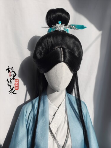 故里簪花巷原创【青绿】古风发饰汉服发冠束发冠古风cos发冠发簪