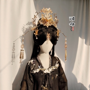 故里簪花巷原创【司命】侠女风神女冠仙侠发冠汉服发饰古风发冠