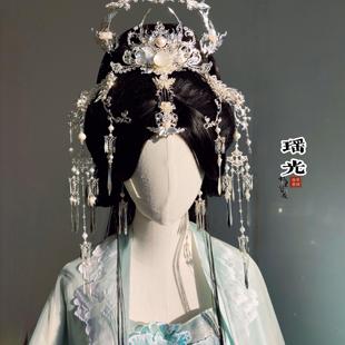 故里簪花巷原创【瑶光】清冷风神女冠仙侠发冠汉服发饰古风发簪