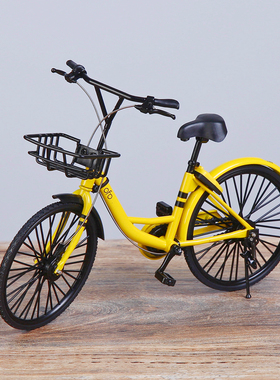 品牌定制ofo摩拜共享单车模型金属仿真玩具纪念收藏手办售完即无