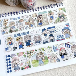 露比 手账胶带浪漫秋日 复古旋律牛仔杂记 复古花韵 11月新品