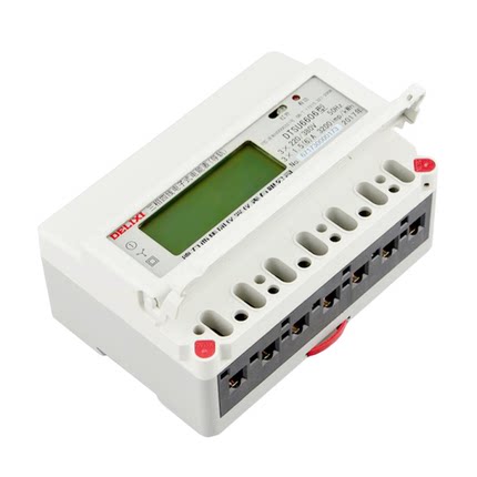 德力西导轨式电表DTSU6606三相四线380V液晶数显40A 60A 100A