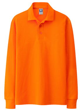 翻领休闲纯色POLO长袖休闲2026男士宽松商务t恤