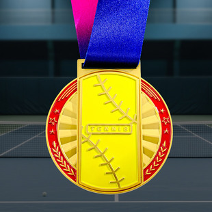2025创意水晶奖牌定制定做网球比赛奖牌儿童金牌运动会奖牌奖杯