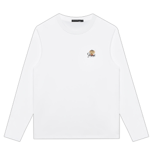 【新品】GXG【纯棉】春季新品卡通动物印花休闲舒适百搭长袖t恤