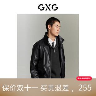 【新款】GXG男装 2026pu皮柔软舒适休闲皮衣夹克外套GED11224863