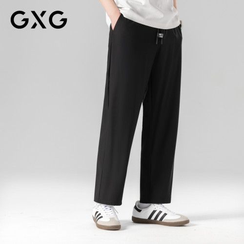 【新款】GXG男装 【轻薄透气】26夏季时尚男款运动风休闲直筒长裤