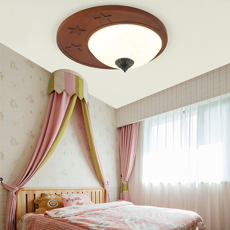 儿童房吸顶灯 led温馨男孩卧室灯小孩房间灯圆形个性简约宝宝灯具