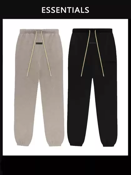 Ningbo Original Factory】Fog Kimi Essentials23Fw Men's Casual Fleece-Lined Jogger Pants Trendy Sportswear