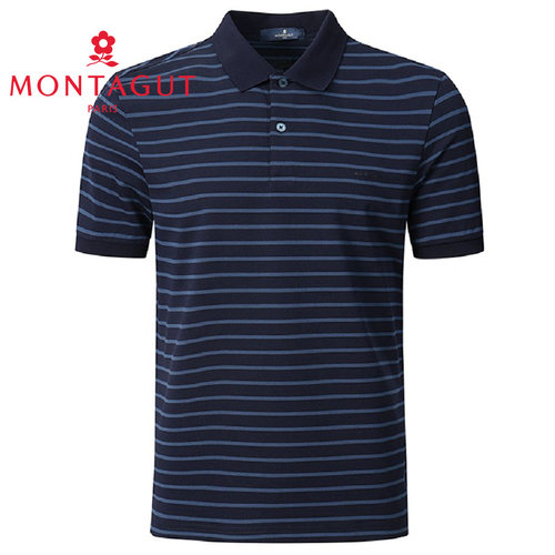 [桑蚕丝光棉/专柜]梦特娇男装T恤