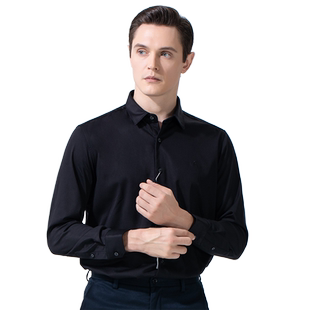 [梦特娇专柜同款]2025春秋新款衬衣商务休闲长袖衬衫男装高端上衣