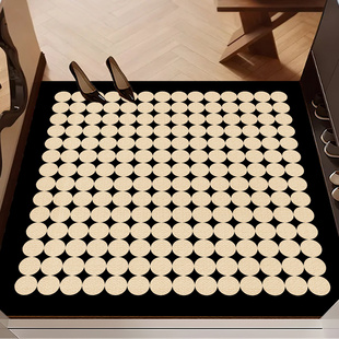 入户门皮革地垫2026年新款耐脏防滑中古风玄关门口进门可裁剪地毯