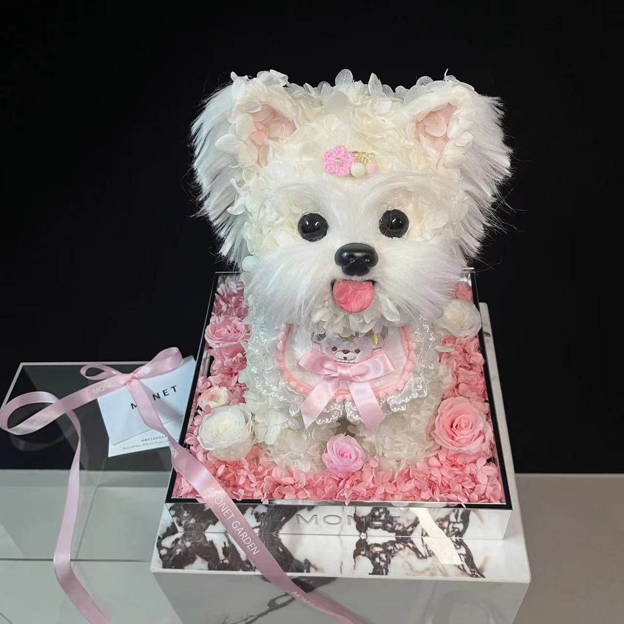 MONET狗狗永生花西高地宠物定制