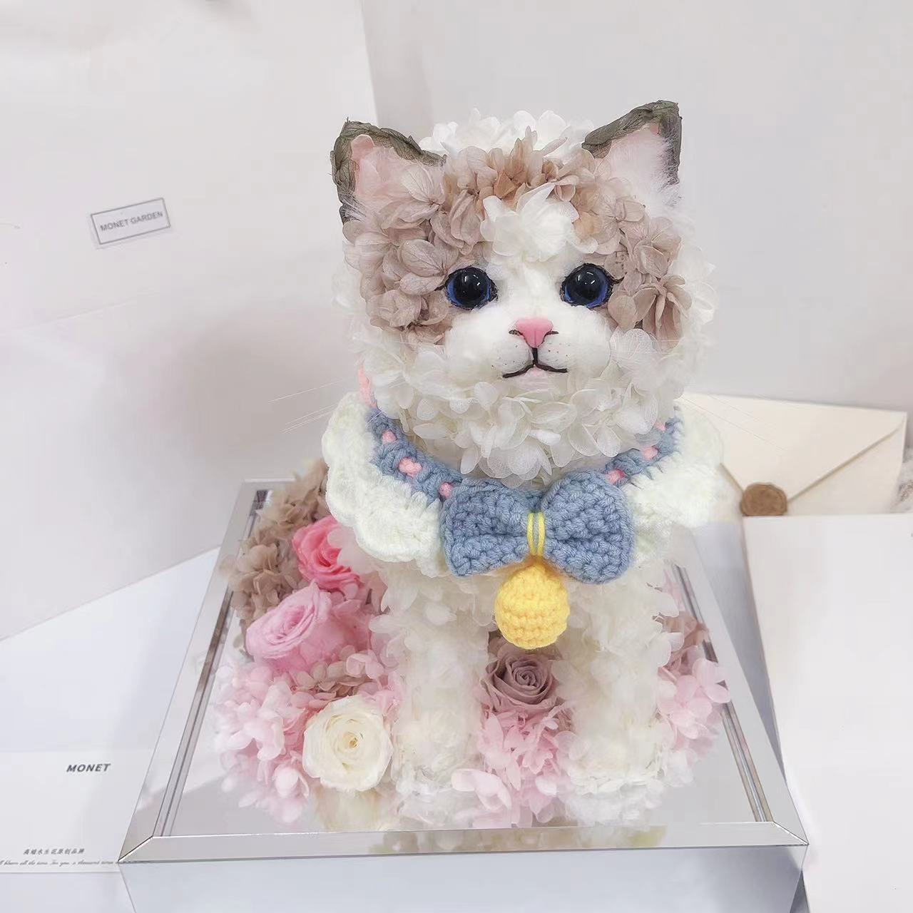 MONET猫咪狗狗定制不凋谢的真花