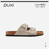 朴西勃肯拖鞋 女夏外出平底不累脚外穿舒适办公室博肯凉拖鞋 户外男