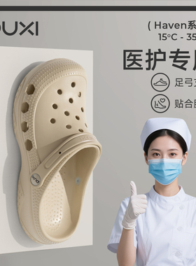 朴西手术室洞洞鞋女夏防滑静音eva软底包头外穿户外沙滩凉拖鞋男