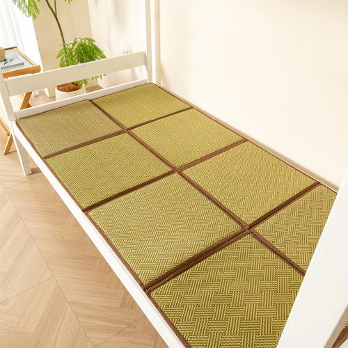 学生宿舍榻榻米凉席藤席床垫软垫单人床褥垫子新款席子可折叠收纳