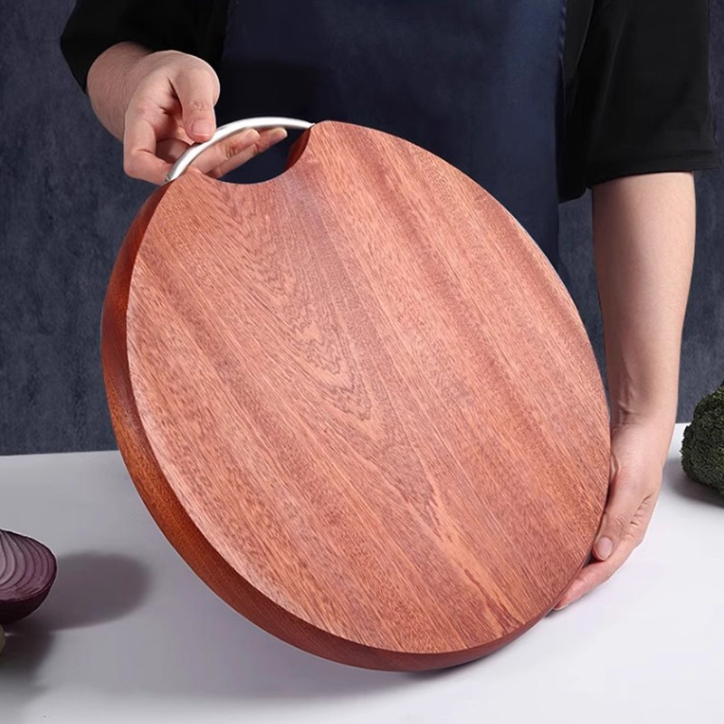 正宗乌檀木圆菜板砧板防霉抗菌