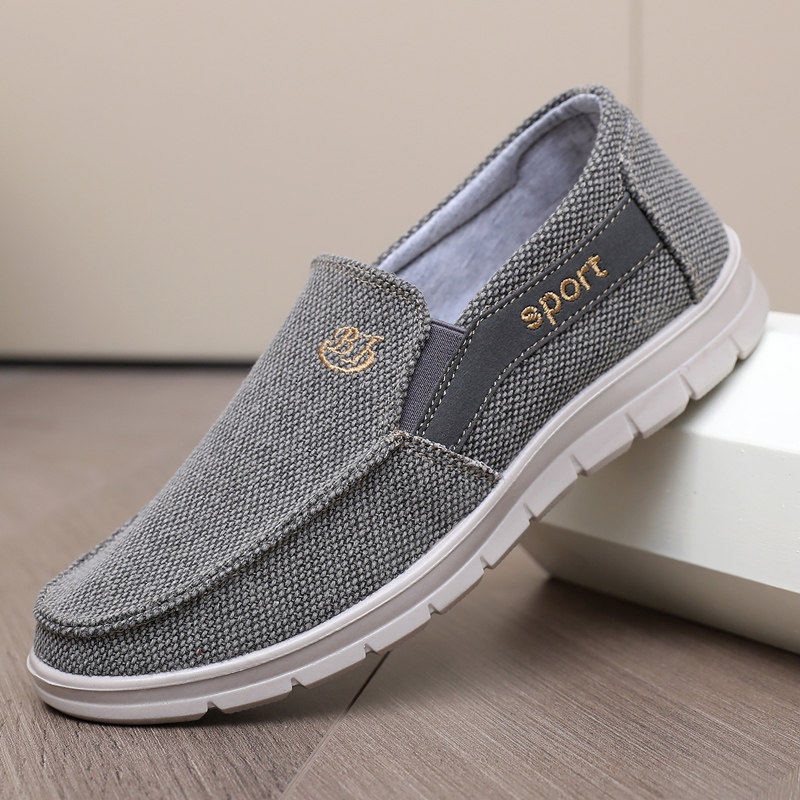 老北京新款布鞋春秋男单休闲男鞋软底防滑轻便脚蹬透气爸爸帆布鞋,流行男鞋,布鞋,淘宝优惠券,粉丝福利购,淘宝优惠卷