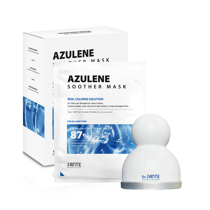 韩国院线桑特Sante深层补水面膜87%洋甘菊提取液补水镇定10片*33g